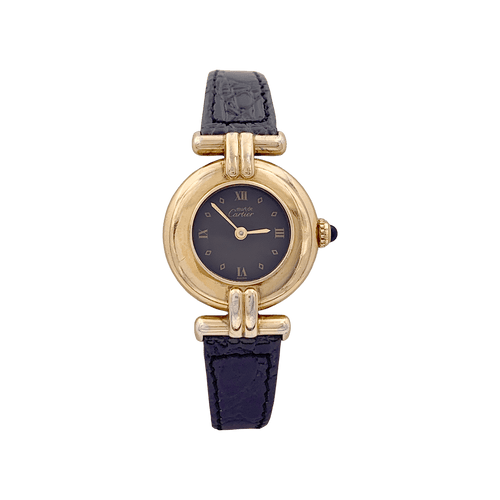 Montre Montre Cartier "Colisée Must" vermeil, cuir. 58 Facettes 34374