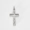 Pendentif Pendentif Croix Or Blanc Diamants 58 Facettes GU110