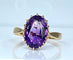 Bague Bague or jaune et améthyste 58 Facettes AB477