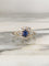 Bague 54 Bague ancienne en or 18K sertie d’un saphir et diamants 58 Facettes