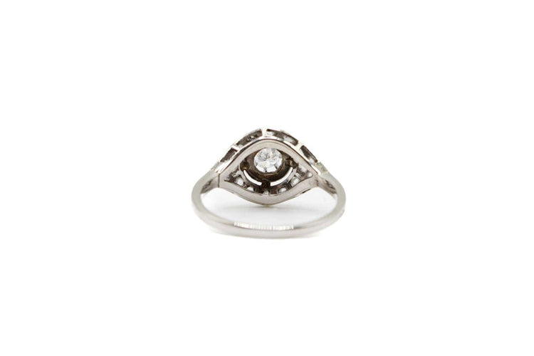 Bague 53 Bague or blanc,  diamants 58 Facettes 250258