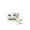 Bague 53 Bague Hermes Fer à cheval en or et corps en argent 58 Facettes