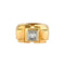 Bague 54 Bague Tank or jaune et diamant 58 Facettes TOU1275