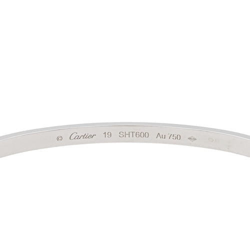 Bracelet Bracelet Cartier Jonc Love Or Blanc 58 Facettes 3883326CN
