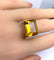 Bague 56 Bague en or jaune, topaze jaune 58 Facettes AB612