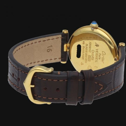 Montre Cartier Montre Must De Cartier Vermeil 58 Facettes MT42956