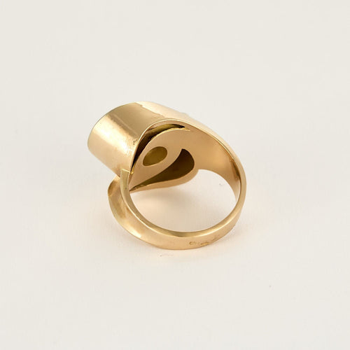 Bague 53 Bague type Tank en or et diamants 58 Facettes LAN1720