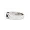 Bague 51 Bague or blanc, saphir, diamants 58 Facettes 220132R
