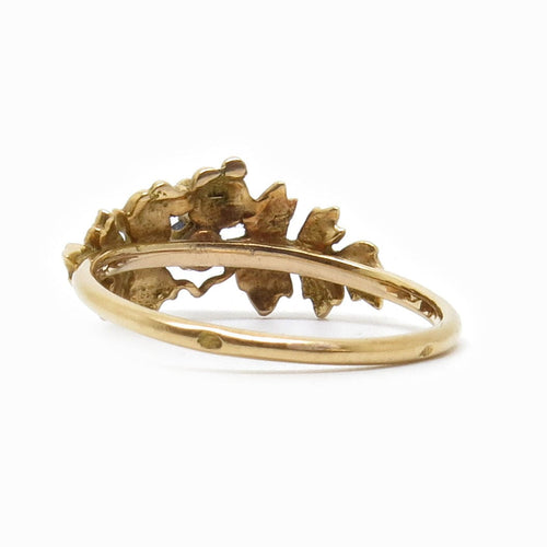 Bague Bague vintage, en Or rose et Saphir 58 Facettes