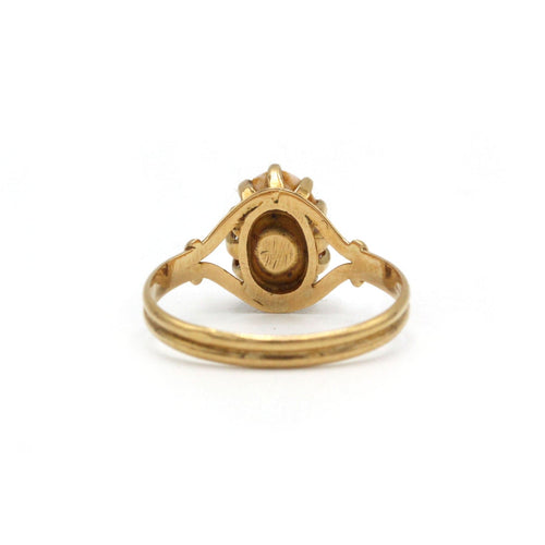 Bague 56 Bague - Or jaune & Perle de Conche (Conque) 58 Facettes 250317R