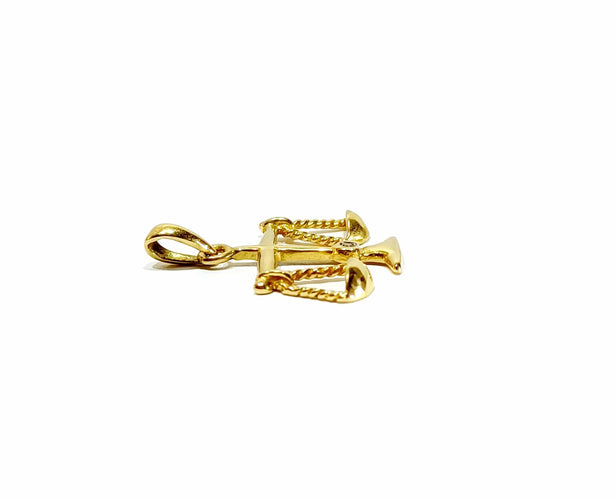Pendentif Pendentif Justice Balance or jaune diamant 58 Facettes