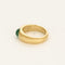 Bague 56 Bague jonc en or jaune et émeraude 58 Facettes GU284