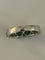 Bague 54 Bague Jonc Or Gris Emeraudes Diamants 58 Facettes LOT 6113