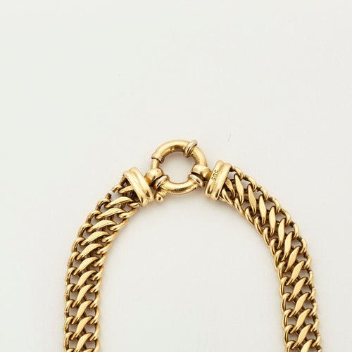 Collier Collier or jaune maille américaine plate 58 Facettes LP697/6