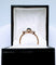 Bague 57 Bague Art Déco or jaune et platine, saphir et diamants 58 Facettes