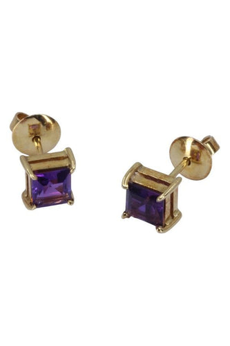 Boucles d'oreilles CLOUS AMÉTHYSTES 58 Facettes 086461