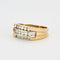 Bague 60 Bague en or jaune et or gris sertis de diamants 58 Facettes 240124