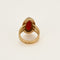 Bague 52 Bague en or jaune et cornaline 58 Facettes SQU3537X2