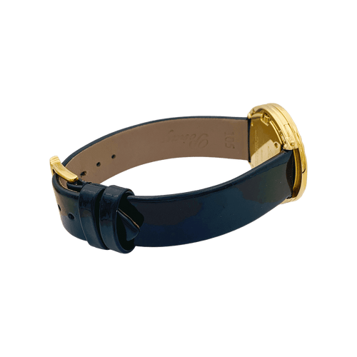 Montre Poiray "Ma Seconde" acier, or, cuir, nacre, diamants. 58 Facettes 34313