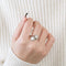 Bague 50.5 Bague Toi et Moi Diamant Perle 58 Facettes