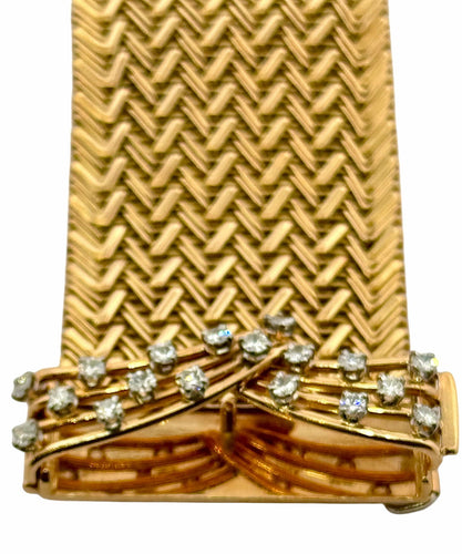 Bracelet Bracelet manchette en or 18 carats 58 Facettes