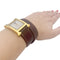 Montre Montre Hermès,"Heure H", plaqué or, acier sur cuir. 58 Facettes 33734