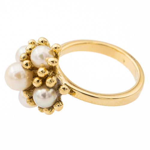 Bague perle Or jaune Perle