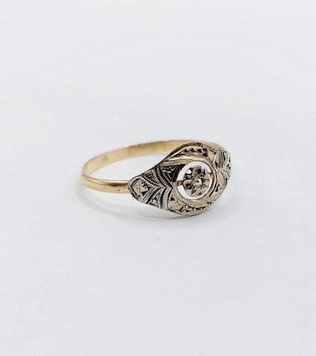 Bague 54 Bague art déco or diamant 58 Facettes A04937