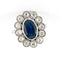 Bague 53.5 Bague Pompadour Saphir Art-Déco 58 Facettes