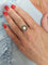 Bague 56 Bague or blanc perle et saphirs 58 Facettes 090091