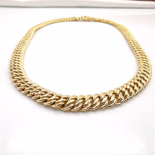 Collier Collier maille américaine en or jaune 58 Facettes