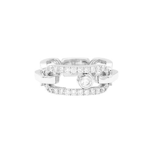 Bague 51 Bague Messika, "Move Link", or blanc, diamants. 58 Facettes 34808