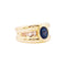 Bague 59 Bague or jaune, saphir et diamants. 58 Facettes 35222