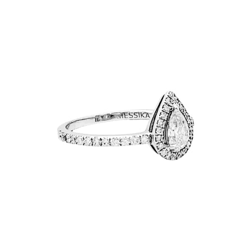 Bague 52 Bague Messika, « M-Love », or blanc et diamants. 58 Facettes 35122