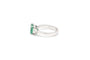Bague Bague en or blanc avec émeraude colombienne de 2,10 carats et diamants 58 Facettes 14294
