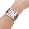 Montre Montre Hermès, "Cape Cod", acier, cuir. 58 Facettes 34829
