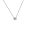 Collier Collier pendentif en or gris 18K avec diamant taille ancienne 0,80 ct I-VS – 40 cm 58 Facettes
