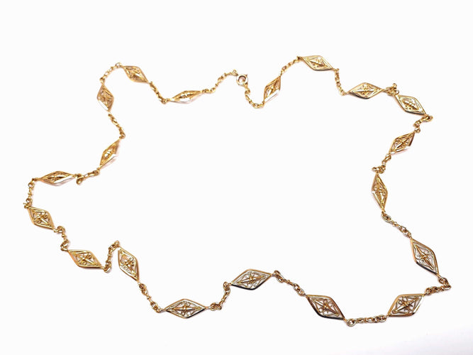 Collier COLLIER SAUTOIR FILIGRANE 58 Facettes Coll.Filgra.DERK