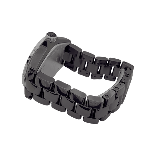 Montre Montre Chanel, "J12", céramique noire, rubis, acier. 58 Facettes 34447