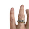 Bague 54 bague art déco en or et platine avec diamants et saphirs 58 Facettes Q216B