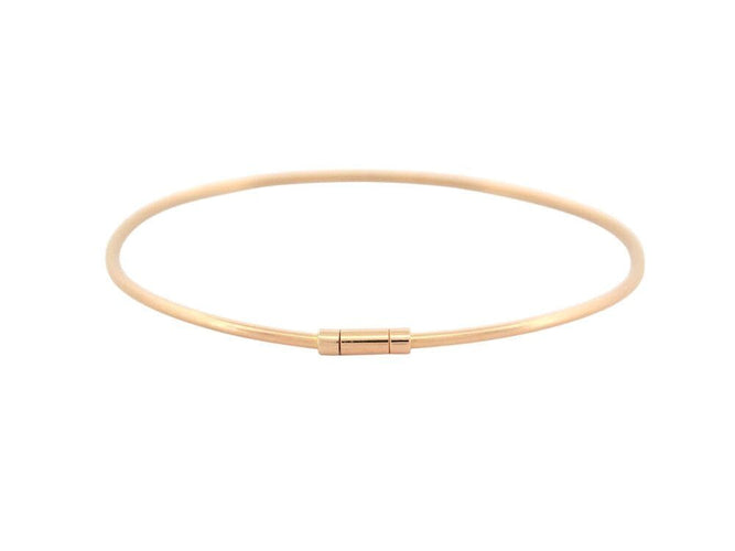 Bracelet bracelet VANRYCKE jonc le fil de la vie t1 en or rose 18k 58 Facettes 266851