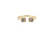 Bague 54 bague juliette juju j0306y 5mm en or jaune 18k & diamants 0.25ct 58 Facettes 267116