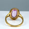 Bague 50 Bague en or 18 carats ornée d’une topaze rose et de diamants. Epoque Napoléon III. 58 Facettes AB273