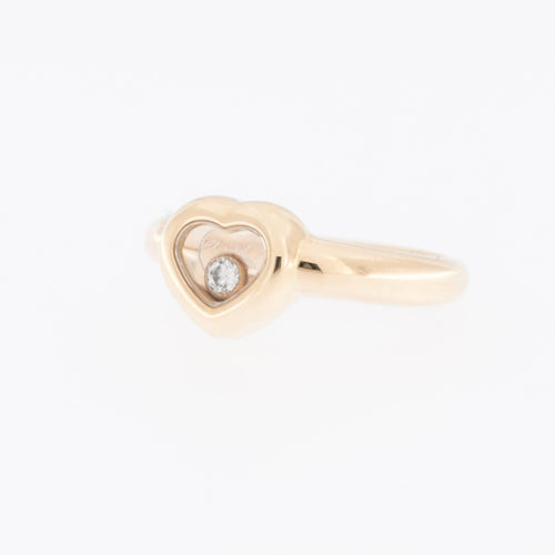 Bague 45.5 CHOPARD - Bague Happy Diamond Heart or jaune 58 Facettes
