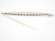 Broche Broche barrette or jaune, platine et diamants 58 Facettes