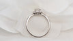 Bague 53.5 Bague Solitaire En Platine Et Diamant 58 Facettes 30482