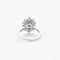 Bague 53 Bague marguerite or gris ornée d'un saphir et diamants 58 Facettes 230266