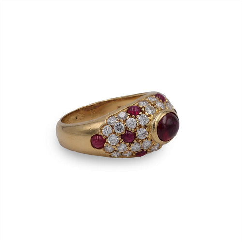 Bague CARTIER - BAGUE VINTAGE RUBIS ET DIAMANTS 58 Facettes