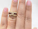 Bague 53 Bague en or jaune, diamants et rubis 58 Facettes 33456