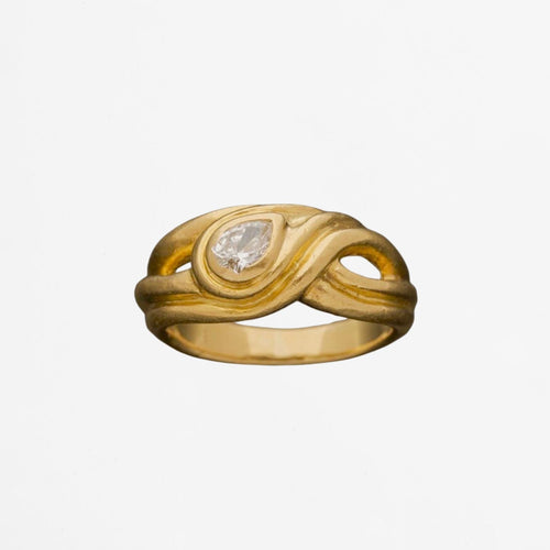 Bague 51 Bague Jonc en or jaune et diamant 58 Facettes
